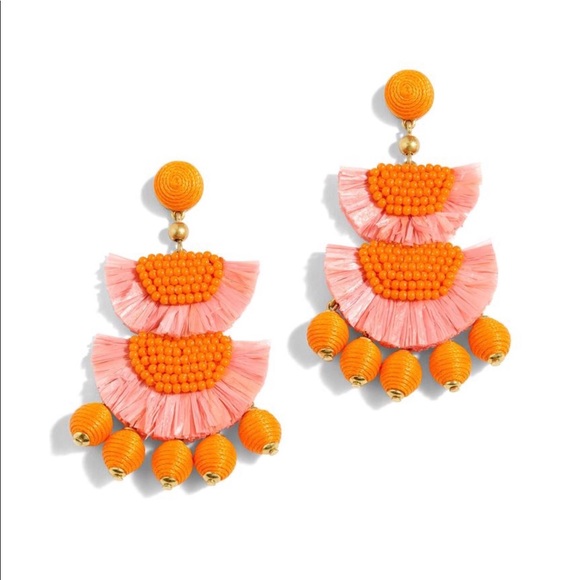 J. Crew Jewelry - J. Crew Bead and Raffia Earrings